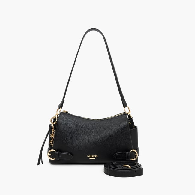 Sac porté épaule  Tobi noir,doré <span itemprop=