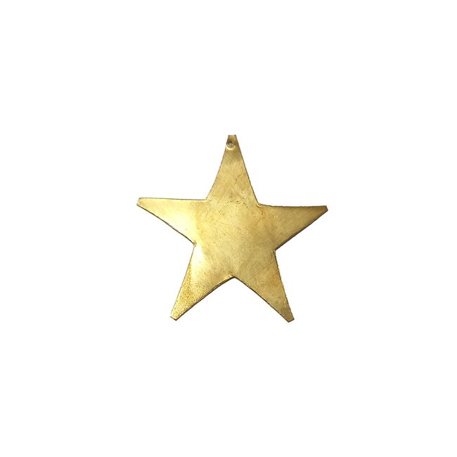 étoile plate en laiton Couleur doré <span itemprop=