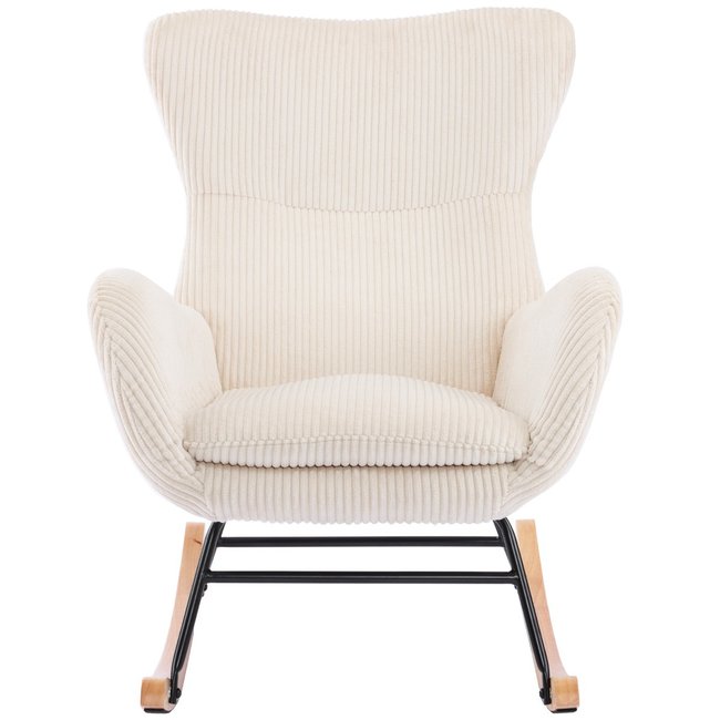 Rocking-chair en velours côtelé - BEA - HOMIFAB