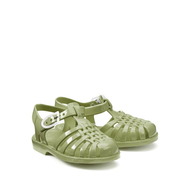 Kids Sun Sandals, olive green, MEDUSE