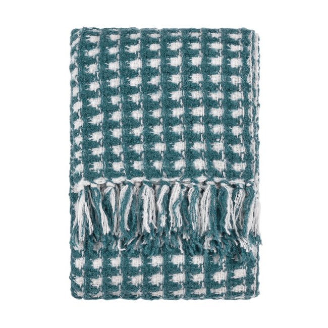 Toasty Fringe Waffle Throw - FURN.