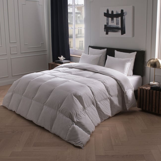 Couette Starlight - 90% Duvet - Chaude Couleur blanc <span itemprop=