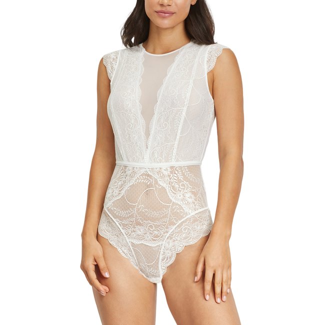 Body dentelle Temptation ivoire <span itemprop=
