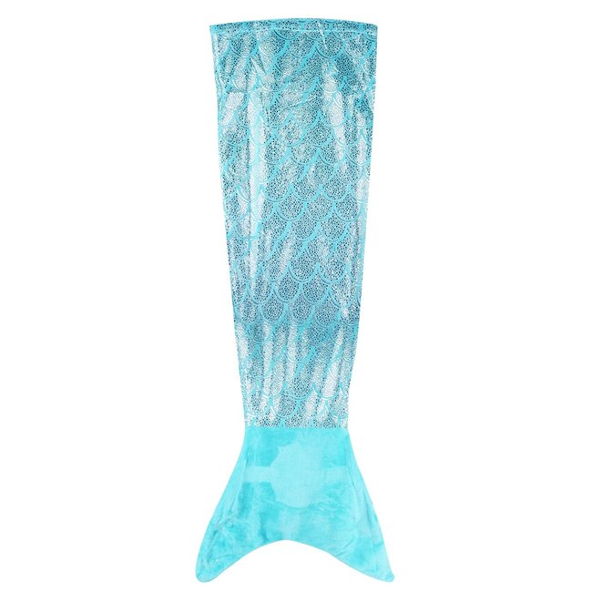 Plaid sirène effet paillette - Diam. 56 x L. 132 cm - THE HOME DECO FACTORY