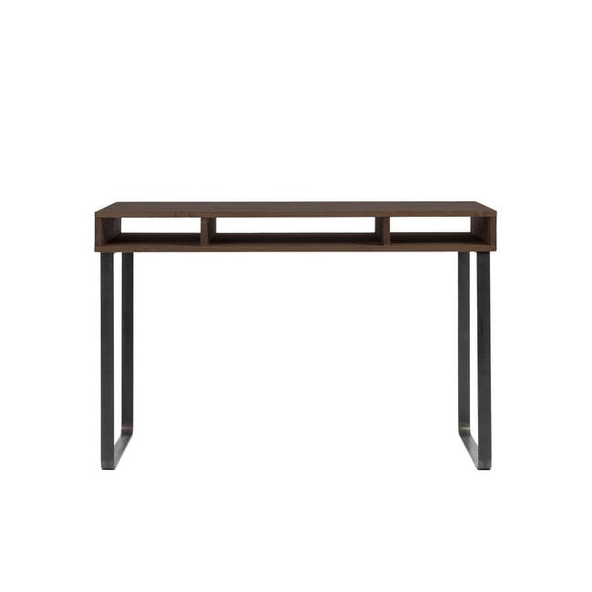 Bureau en bois avec tiroirs marron - ELMA - HANNUN