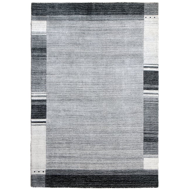 Tapis Nevada Viscose tissé main 100% viscose Couleur argent <span itemprop=