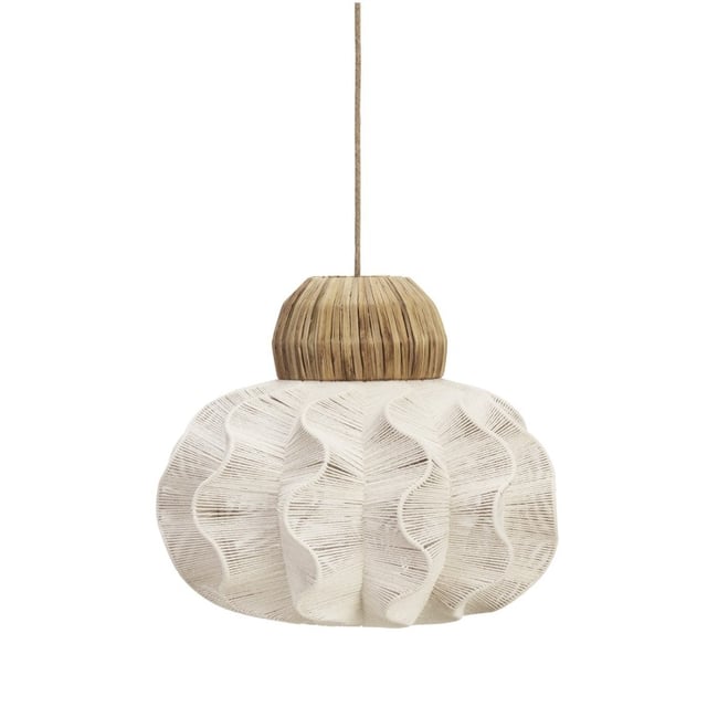 Suspension organique coton Couleur crème <span itemprop=