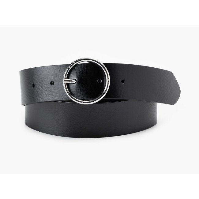 Athena Leather Wide Belt, black, LEVI'S