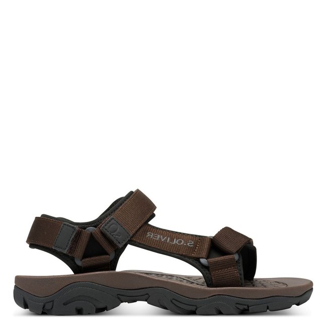 Sandale homme noir taupe <span itemprop=
