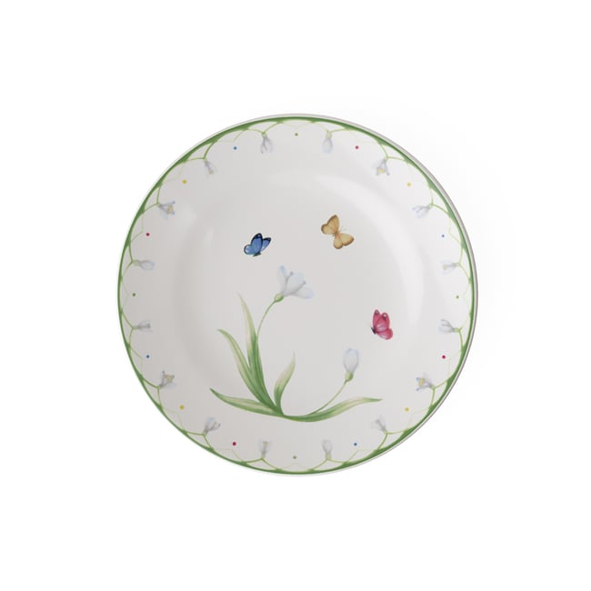 Assiette À Pain COLOURFUL SPRING Couleur vert <span itemprop=