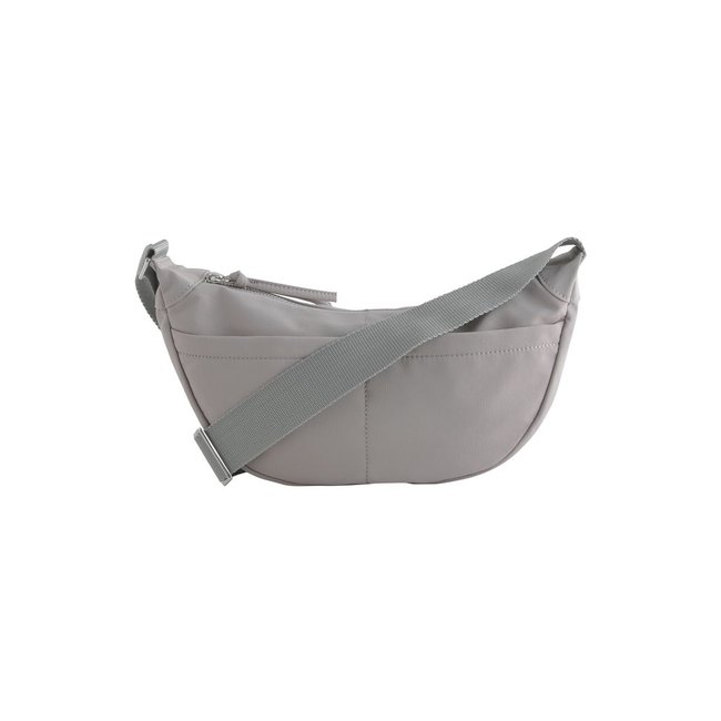 Sac bandoulière en nylon gris <span itemprop=