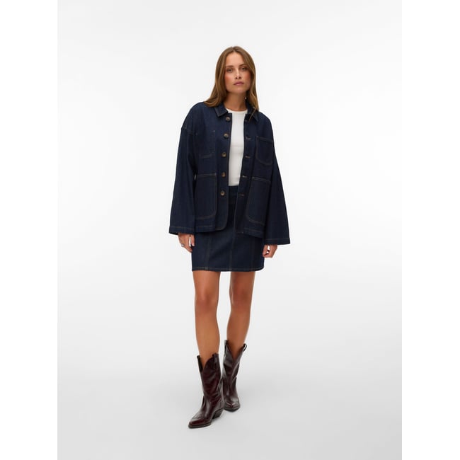 Veste En Jean dark blue denim <span itemprop=