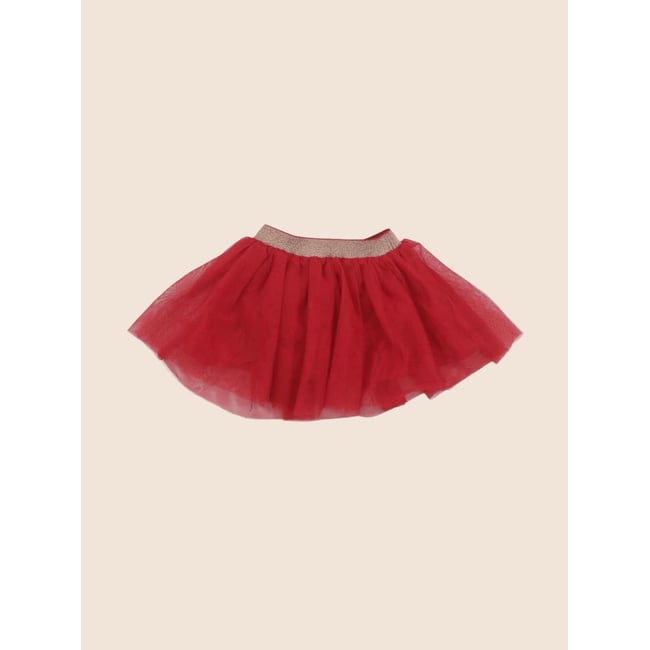 Jupe - Très bon état rouge <span itemprop=