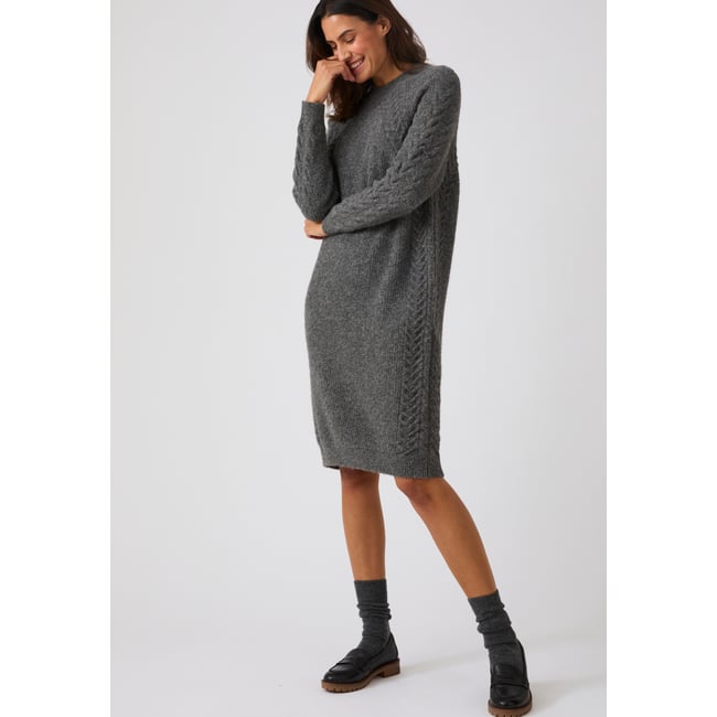 Robe-pull Thermolactyl gris chiné <span itemprop=