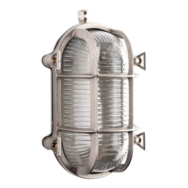 Applique Lucien Verre & Laiton Argenté 57w Couleur argenté <span itemprop=