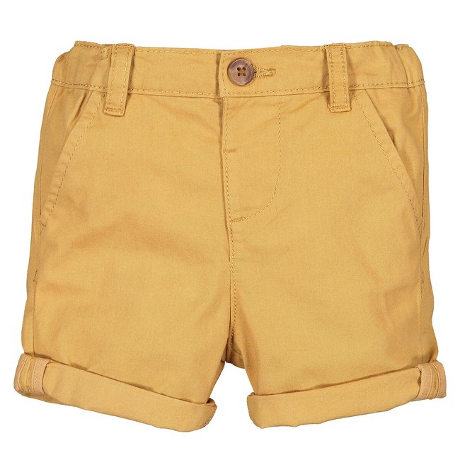 Calções chino amarelo <span itemprop=