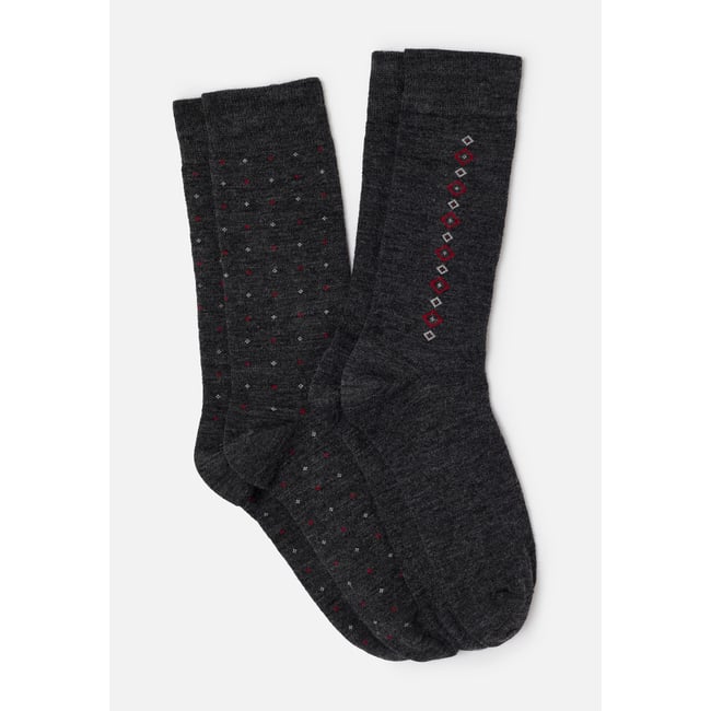 Paires de chaussettes thermolactyl en maille laineuse - Lot de 2 - DAMART