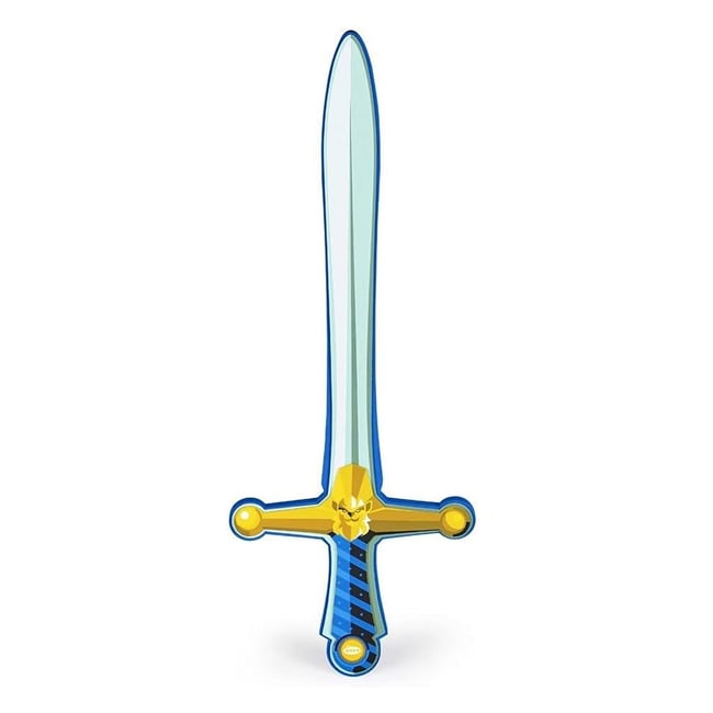Epée chevalier lion bleu <span itemprop=