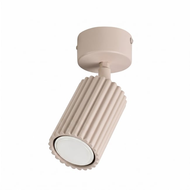 Plafonnier Aluminium Taupe GU10 1 KARBON Couleur taupe <span itemprop=