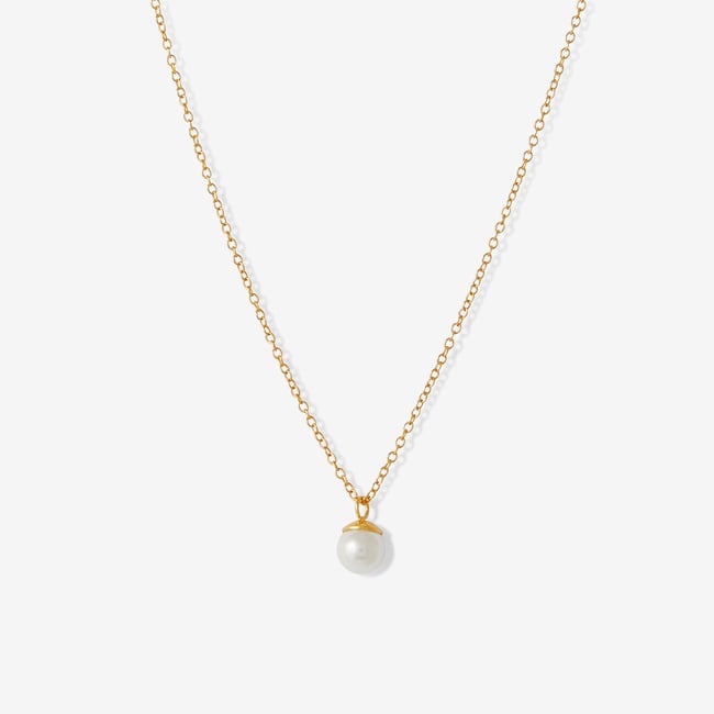 Collier pendentif perle - argent garanti 925 argenté <span itemprop=