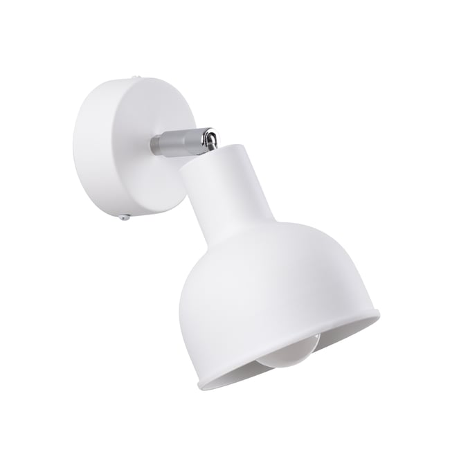 Applique Acier Blanc E27 1 Elba Couleur blanc <span itemprop=
