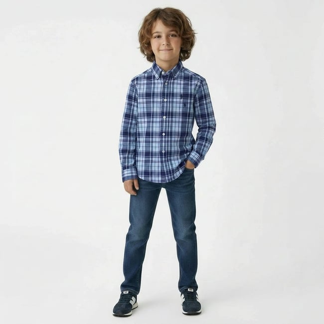 Chemise  - Très bon état bleu <span itemprop=