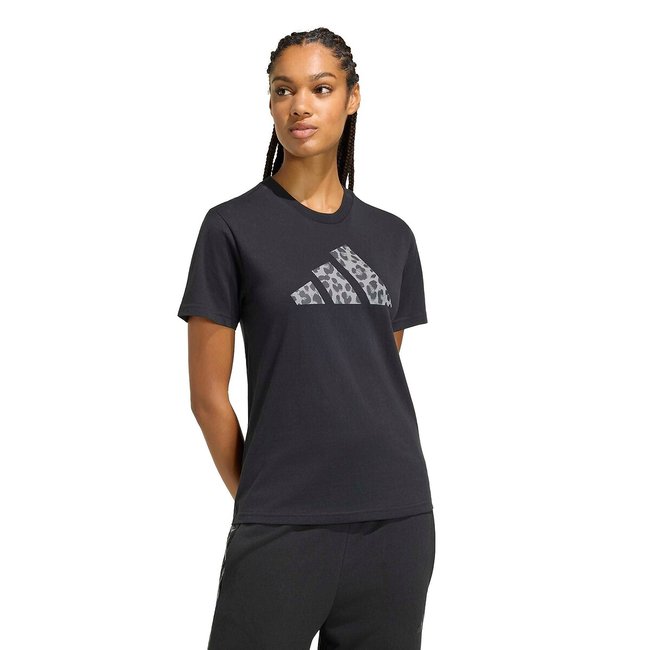T-shirt manches courtes, logo imprimé léopard - ADIDAS SPORTSWEAR