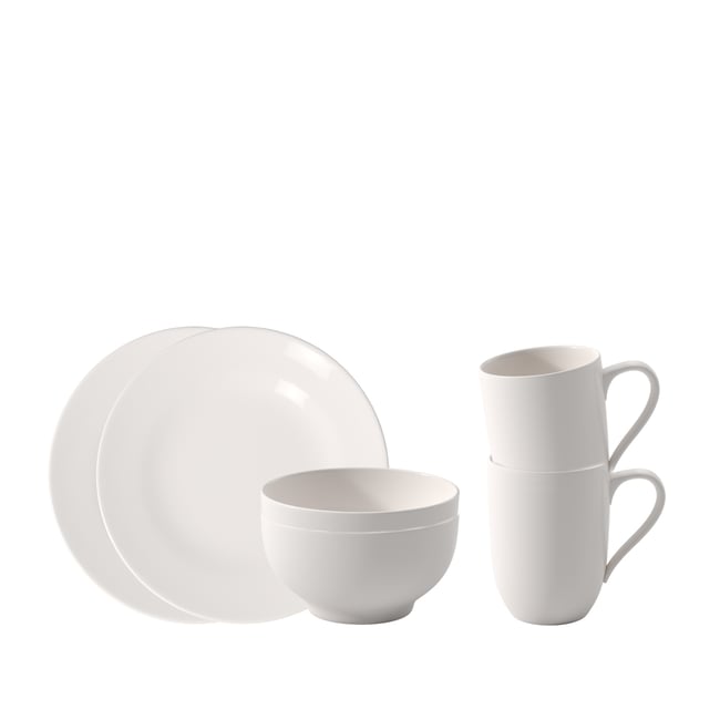 Set Petit Déjeuner 2 Pers. FOR ME Couleur blanc <span itemprop=