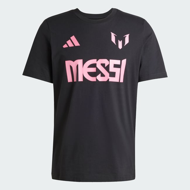 T-shirt graphisme Nom et numéro de Messi black <span itemprop=