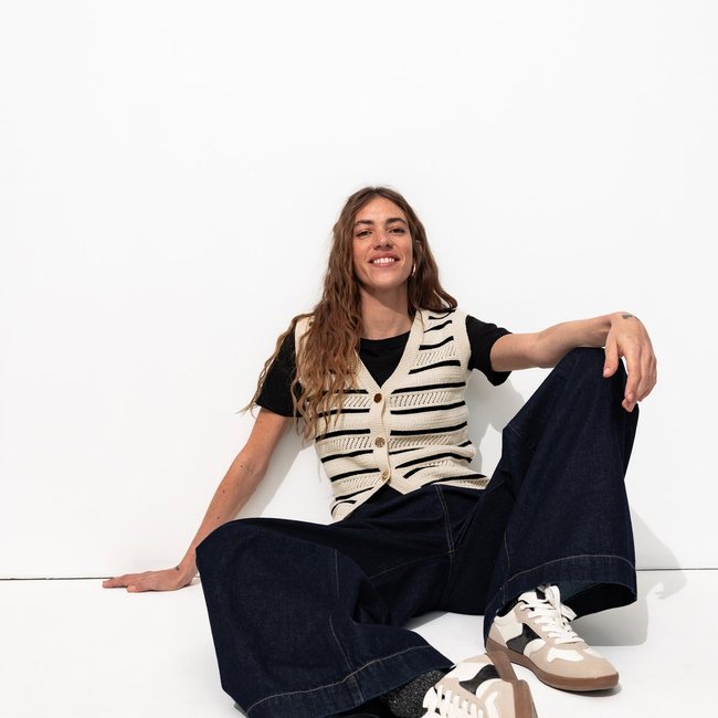 Cardigan marinière rayé écru Promod | La Redoute