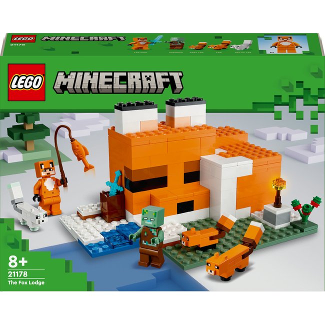 Minecraft Le refuge renard multicolore <span itemprop=
