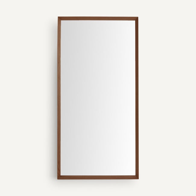 Miroir XXL noyer massif H200 cm, Andromède Couleur noyer <span itemprop=