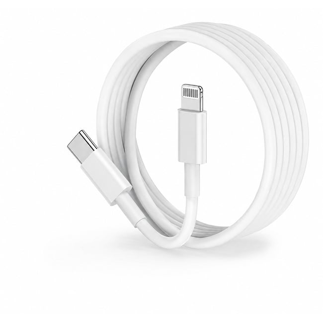 Câble iPhone 11/12/13/14 blanc <span itemprop=