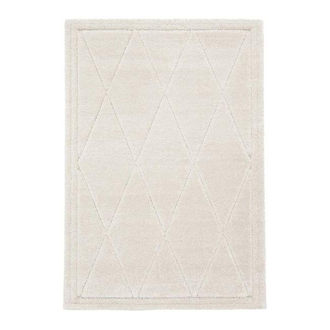 Tapis design avec effet relief HELSINKI Couleur beige sable <span itemprop=