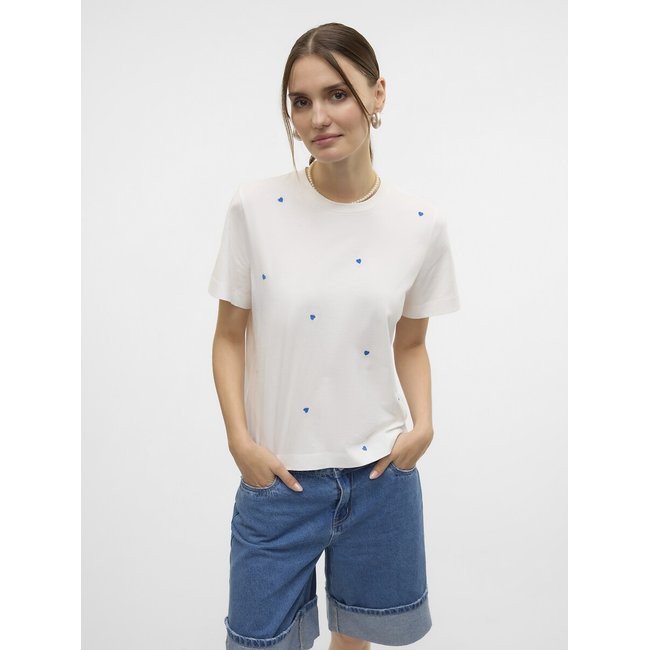 T-shirt com motivo, gola redonda - VERO MODA