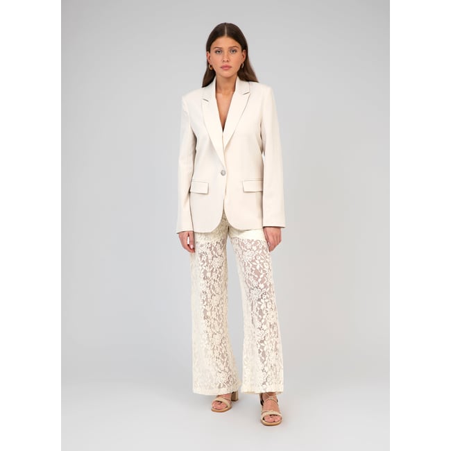 Pantalon PABLYNA ecru <span itemprop=