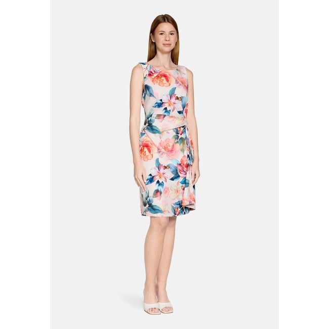 Robe de cocktail à imprimé à fleurs rosé/red <span itemprop=