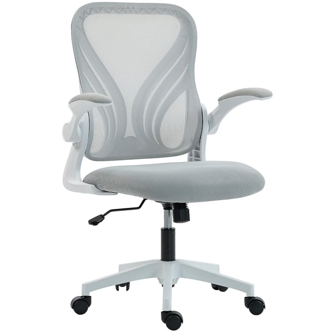 Chaise de bureau Maille (100% polyester) Gris Couleur gris clair <span itemprop=
