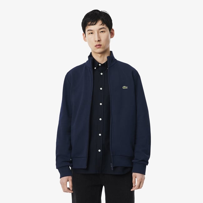 Sweatshirt mit Reissverschluss aus Molton - LACOSTE