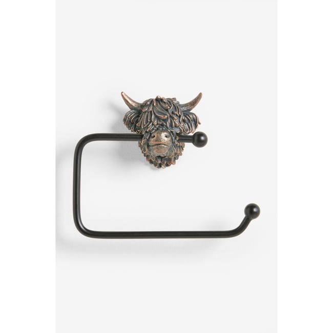 Porte-rouleau de papier toilette hamish Couleur bronze <span itemprop=