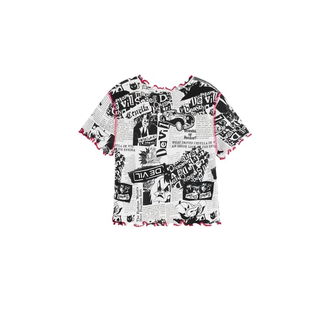 T-shirt Cruella Disney™ noir <span itemprop=
