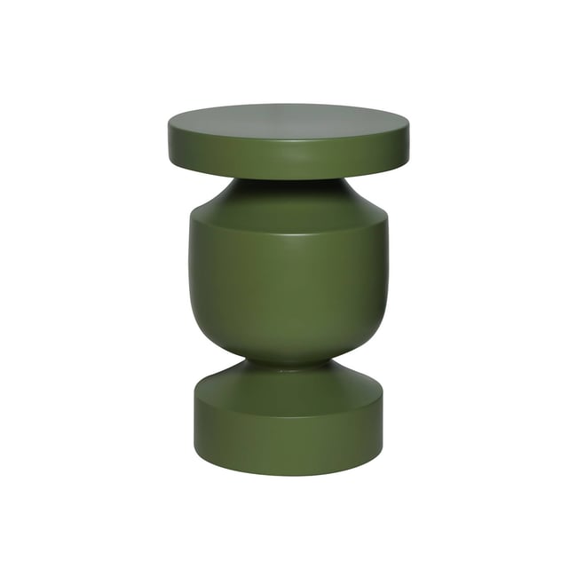 Table d'appoint, bout de canapé, table de chevet métal Ø30,5 x H43,5cm ALMA - SWEEEK