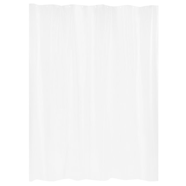 Rideau de douche imperméable blanc <span itemprop=