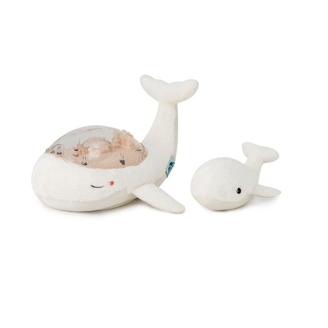Peluche veilleuse et musicale baleine 7900-WD blanc <span itemprop=