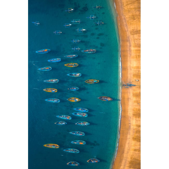 Tableau bateaux de pêche - HEXOA
