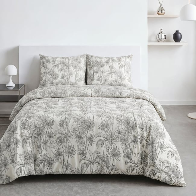 Parure de lit 2 personnes CRAZY blanc <span itemprop=