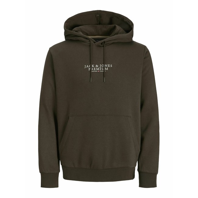Свитшот с капюшоном и рисунком хаки JACK & JONES