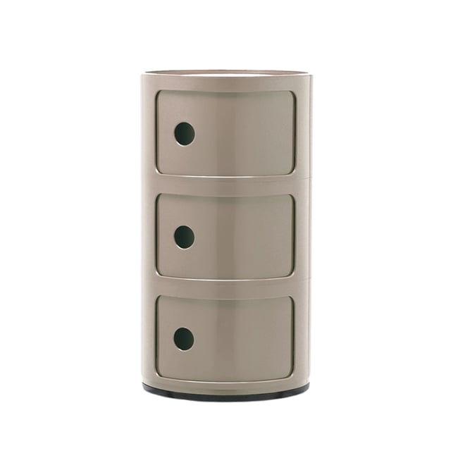 Meuble de rangement 3 portes COMPONIBILI Couleur tourterelle <span itemprop=