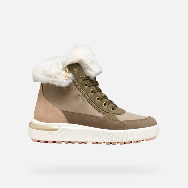 Scarpe Da Ginnastica Geox D Dalyla Per Bambine E Ragazze - Tomaia In Pelle Con Sistemi Traspiranti, Suola In Gomma, Leggere E Con Lacci, Perfette Per Ogni Giorno