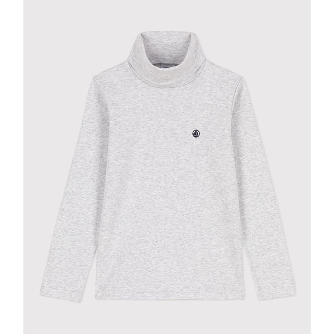 Sous-pull manches longues col roulé gris <span itemprop=